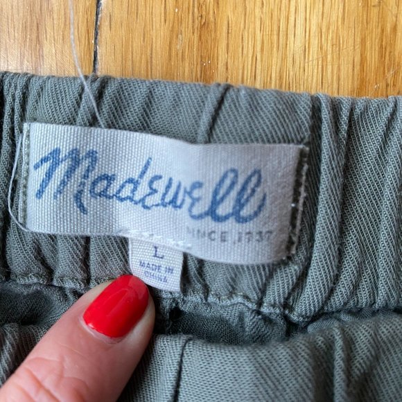 Green Madewell Pull-On Shorts - Picture 3 of 3
